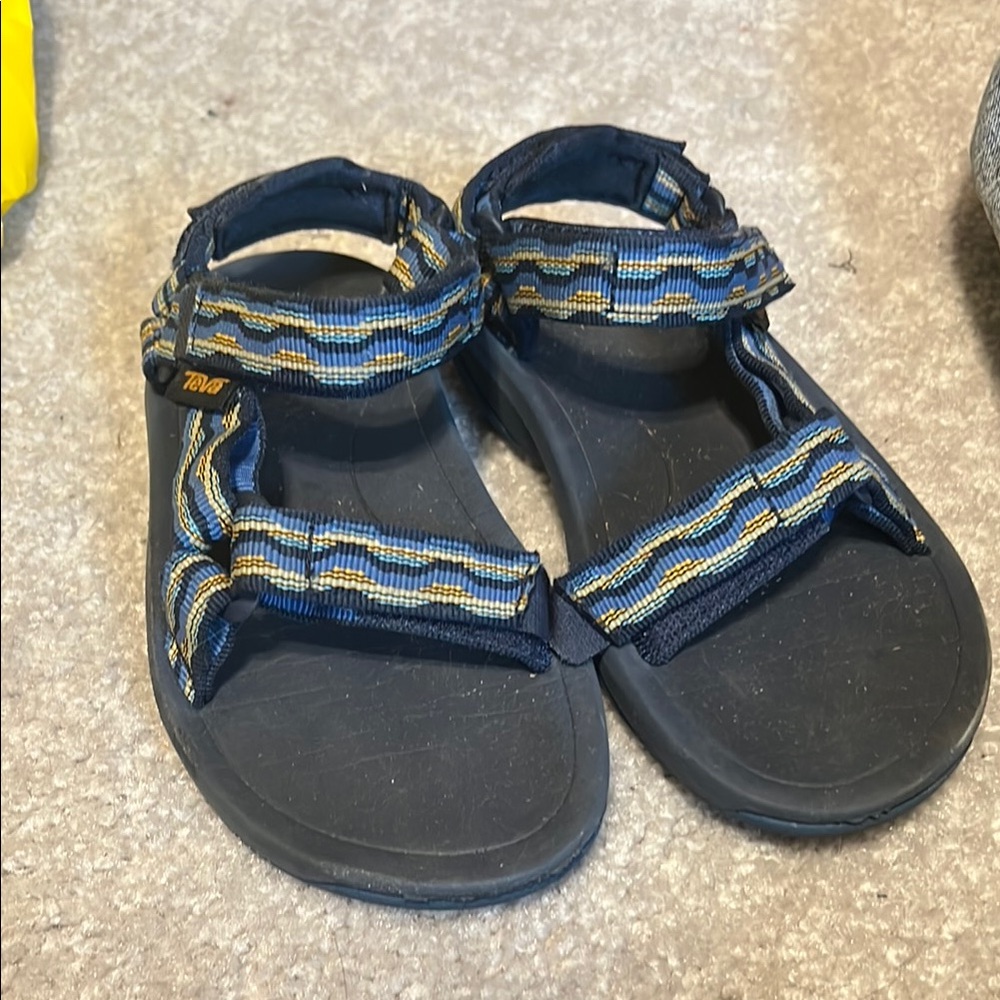 Teva Kids' Blue and Yellow Sandals